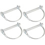 cyclingcolors 4x goupille à arceau diamètre 8mm x longueur 45mm rapide acier clip circlip remorque vélo tracteur motoculteur arb