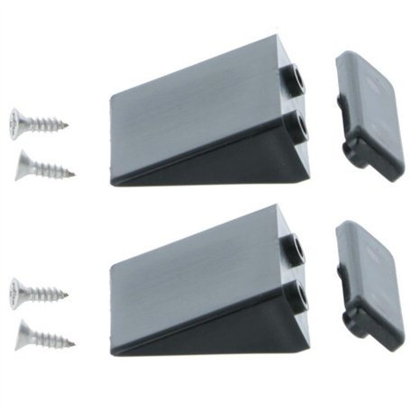 cyclingcolors 2x Butée d'arrêt de volet roulant triangulaire 40mm avec contreplaque et vis Store Fenêtre Equerre Enroulement Dér