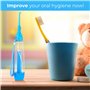 Jet Dentaire Hydropulseur Manuel Portable | sans Fil, sans Batterie | Irrigateur Buccal de Voyage, Pression Réglable | Nettoyage
