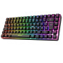 SPIRIT OF GAMER | Clavier de jeu Bluetooth sans fil | Clavier TKL RGB QWERTZ 65 % | Touches semi-mécaniques avec rétroéclairage