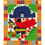 Janod - Coffret Mosaïques en Mousse Pirates - Les Ateliers du Calme - Kit Loisir Créatif Enfant - Apprentissage Motricité fine e