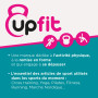 upfit - Ballon d'exercices de pilâtes - Permet Le renforcement Musculaire du Dos, du Ventre - Sert à accompagner Les mouvements 