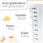 ScrapCooking - Verre Doseur 500 ml - Verre Mesureur Gradué Pâtisserie - En Plastique - Pichet Gobelet Doseur Transparent - 5290