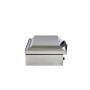PLANCHAELEC - Plancha Electrique NEO E530-2400W - Couvercle + 2 Ustensiles - Inox - Thermostat Réglable - 8 Personnes - Made In 