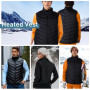 Todeco Gilet chauffant, veste chauffante pour homme/femme, avec 20000mAh batterie incluse, 3 Niveau de chauffant, 21 zones chauf