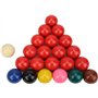 4mm) 15 Boules Rouges et 7 mulitcolores