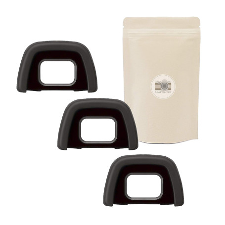 X3 DK23 Oeilleton Caoutchouc pour Viseur Nikon Type DK23 DK-23 Compatible avec Nikon D300 D300s D500 D7100 D7200...etc. Eyecap E