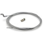 Easyboost Câble de Gaz Souple Ø1.5mm avec Embout Z et Serre Câble Longueur 2.5m Accélérateur Carburateur Poignée Réparation pour