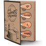 Coffret FROMAGE Plat de service en Bambou et 4 couteaux a fromage