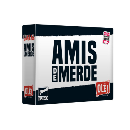 Olé! Studio Amis DE Merde – Le Jeu Qui ruine Vos amitiés ! Qui Sera l’ami de Merde de la soirée ? - Jeu de Cartes - Jeu de socié