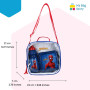mybagstory - Sac Lunch pour garcon avec boite a gouter et gourde bleu spiderman - Enfant - Ecole - Maternelle -Garderie - Crèche