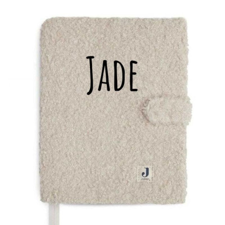 Ma Fabrique Perso - Protège carnet de santé bouclettes Naturel - Jollein - Personnalisable