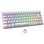 Clavier Gamer sans fil - The G-Lab - KEYZ TITAN - Mécanique (Switch Rouge) - Azerty - Triple mode - RGB - Blanc