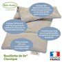MILLE OREILLERS Bouillotte de lin® Classique - Apaisante - 20 x 40 cm - A réchauffer au micro-ondes - Fabriquée en France