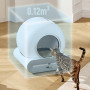 EZICLEAN Litière Robot autonettoyante connectée - Maison de Toilette pour Chat CATBOT K8i