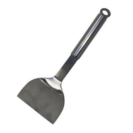 Spatule Inox avec Manche Ergonomique pour Plancha et Barbecue - Ustensile de Cuisine Résistant