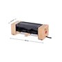 LITTLE BALANCE 8387 Raclette Wood for 2 - Appareil à raclette 1 ou 2 personnes - Grill amovible - Revêtement anti-adhésif - Puis