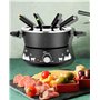 LITTLE BALANCE 8690 Black Fondue 8 Meuuuh...!, Appareil à fondue 8 personnes, Caquelon anti-adhésif grande contenance 2 litres,