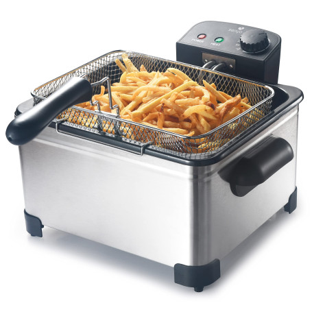 SENYA Friteuse électrique cuve amovible inox 5L