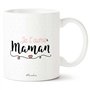 Manahia Mug Cadeau Maman Tasse Personnalisée - Je t'aime Maman - Avec Boite Kraft - Imprimé en France - 330 mL