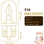 Magnet Pack 10 Ampoules W5W Halogène Wedge 12V 5W Culot T10 W2.1X9.5D Intérieur et Extérieur - Auto et Moto