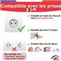 [Pack x20] Cache Prise Bébé Français Amovible [ Sans Clef Ni Adhésif ] - Invention 100% Made In France - Cache-Prise Bebe - Sécu