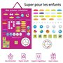 O³ Mon Premier Calendrier- Calendrier Enfant Educatif- Calendrier Magnétique Enfant-en Francais (Rose)