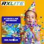 RXLITE NOUVEAUTE 2024 Kit créatif participatif premium de 20 Cartes d'invitation anniversaire à gratter thème Sonic Hérisson en