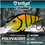 trifyd ® Fishing - Leurre Brochet, Le Pack de 3 leurres de Peche carnassier crankzilla