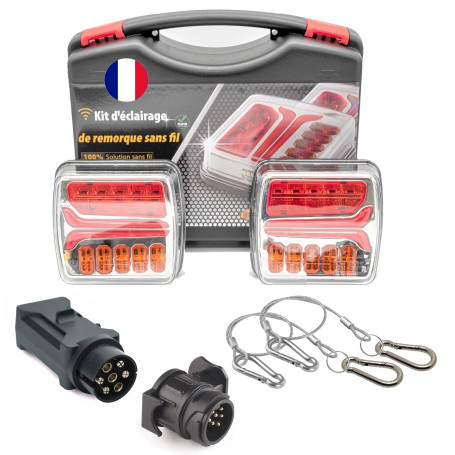 Rebadis Plaque de feux sans fil pour remorque