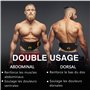Ceinture abdominale électrostimulation 7 modes et 15 niveaux avec option chauffage 3 niveaux, électrostimulateur abdominal fiabl