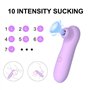 HEVIDENCIA Sucker Sunny - Stimulateur Clitoridien, Vibromasseur Étanche avec 10 Modes de Vibration, Suceur de Clitoris à Piles, 
