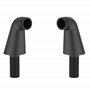colonnettes noires mat pour robinet de baignoire (inclinées,excentriques)