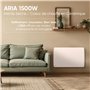 BESTHERM - Radiateur électrique fixe à inertie sèche céramique 1500W Bestherm ARIA horizontal blanc