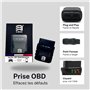 OBD2 Valise Diagnostic Auto Bluetooth + Support Technique - Effacer Les Codes ERREURS - OBD2 Diagnostic français - Android et iP
