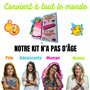 Kit Bracelet Bresilien et d'Amitié avec Notice en Français – Idée Cadeau pour Fille 8-16 Ans, Ado – Kit DIY Loisirs Créatifs Enf
