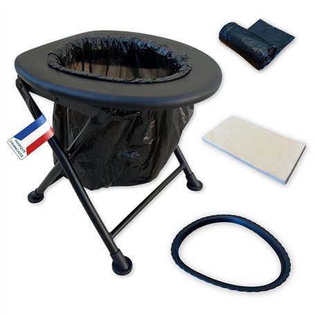 Habeygard Toilette Portable WC Pliable Adulte et Enfant Pratique en intérieur/extérieur