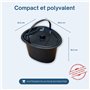 Pot de chambre adulte avec couvercle hygiénique HABEYGARD® | Portable et pratique pour la nuit, idéal pour camping ou maison, co