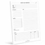 Bloc-Note A5 pour Réunions et RDV : Carnet de Notes Professionnel de 50 Pages