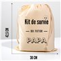 STUDIO MANALI Kit de survie du futur papa - boîte à papa - annonce grossesse - cadeau de naissance - pochon à remplir - coton bi
