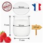 Pot Yaourt en Verre avec Couvercle