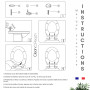 Abattant wc frein de chute en UF| Marque Francaise | Garantie 2 ans | Cuvette toilette avec frein de chute | Cuvette wc | Lunett