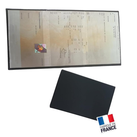 Idée pro mobilité Étui Carte Grise 3 Volets – PVC Gomme Toucher Doux – Fabriqué en France – Protection Certificat d’Immatriculat