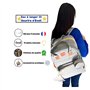 Sourire d'éveil, Sac a dos a langer pour bébé, lit pour bébé portable, Matelas a langer, grande capacité, multifonction, multipo