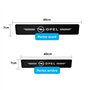 ODOKIT Seuil De Protection Fibre De Carbone Noir - Compatible avec Opel Corsa Mokka Astra Crossland Grandland - Accessoires 4 Pi