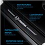 ODOKIT Seuil De Protection Fibre De Carbone Noir - Compatible avec Mazda CX-5 CX-30 2 3 CX-60 - Accessoires 4 Pièces - Facile à 