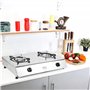 NJ-200SD Réchaud a Gaz Intérieur - 2 Feux Plaque de Cuisson Portable GPL 8.8kW