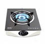 NJ NGB-S1 Réchaud gaz Portable Intérieur - Plaque de cuisson Gaz Autoportante en Verre Noir à Gaz avec Brûleur GPL pour Caravane