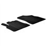 Set tapis de caoutchouc compatible avec Citroen Berlingo / Peugeot Partner 2008-2018 (T profil 2-pièces + clips de montage)