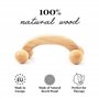 Tuuli Accessories Masseur Rouleau de Massage Appareil Dos Épaule Cou Jambes Corps Musculaire Bois Boule 18 x 7 x 6 cm
